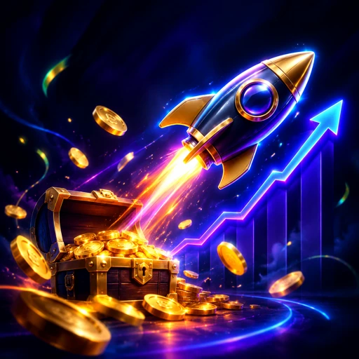 Gráfico de multiplicador subindo em um jogo de crash