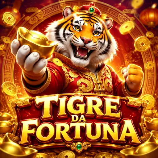Capa do slot Fortune Tiger com tigre dourado