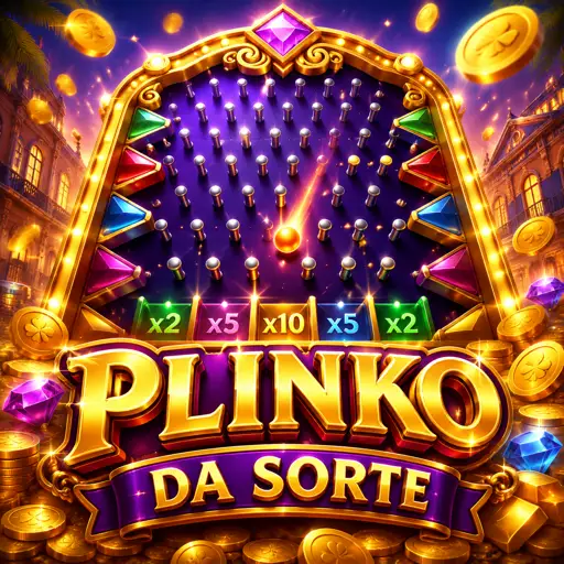 Bolas caindo entre pinos no mini-game Plinko com multiplicadores