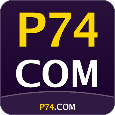 Versão monocromática do logotipo do P74 Jogos